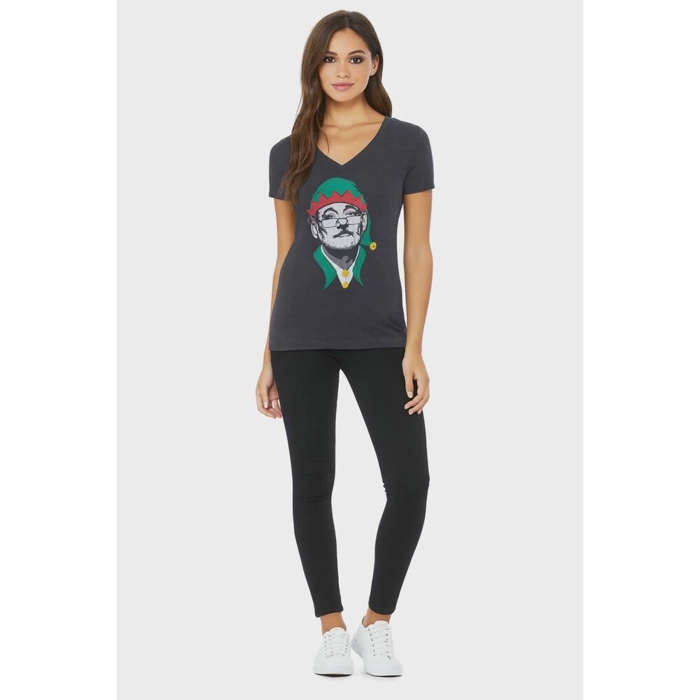 Bill Murray Christmas Elf Chive On T Tee Black SHIRT Top WOMEN'S WOMAN'S SMALL